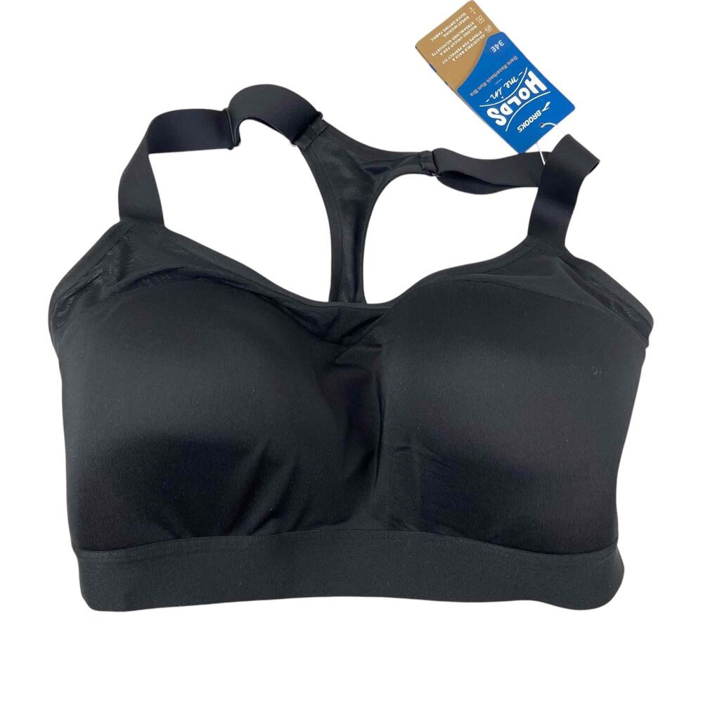 Brooks 34E Dare Racerback Womens Run Bra High Impact Running Black 350073001